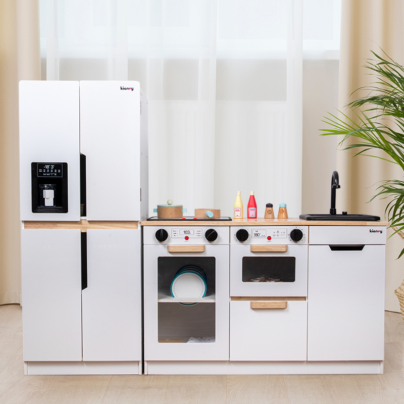 Juguetes de cocina madera traje simulación cocina niños 3 años 6 bebés niñas jugar casa