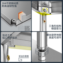 ZJ056层带围栏置物架收纳整理储物架子厨房饭店商用不锈钢304落地