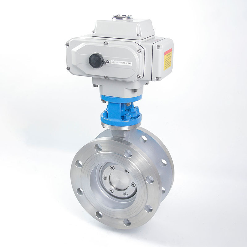 D943H-16P 越境貿易電気ステンレス鋼ハードシールフランジバタフライバルブ工業用スイッチタイプバルブ|undefined