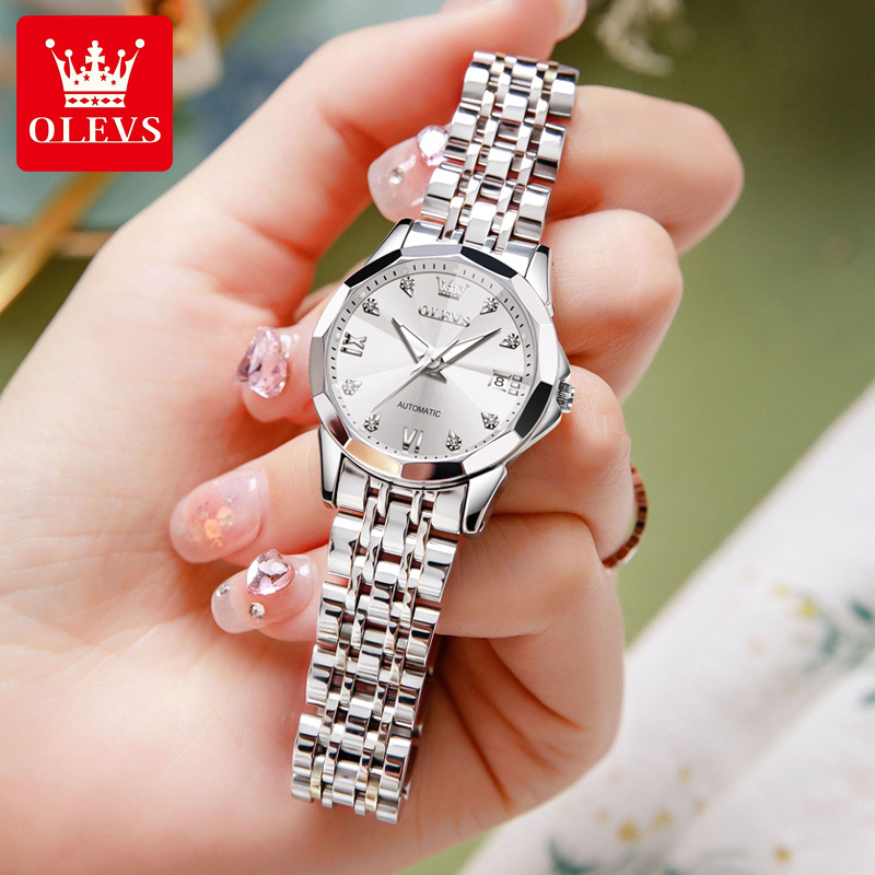 A generation of Oli brand automatic mechanical watch waterproof hand women's watch luminous ladies niche mechanical women's watch