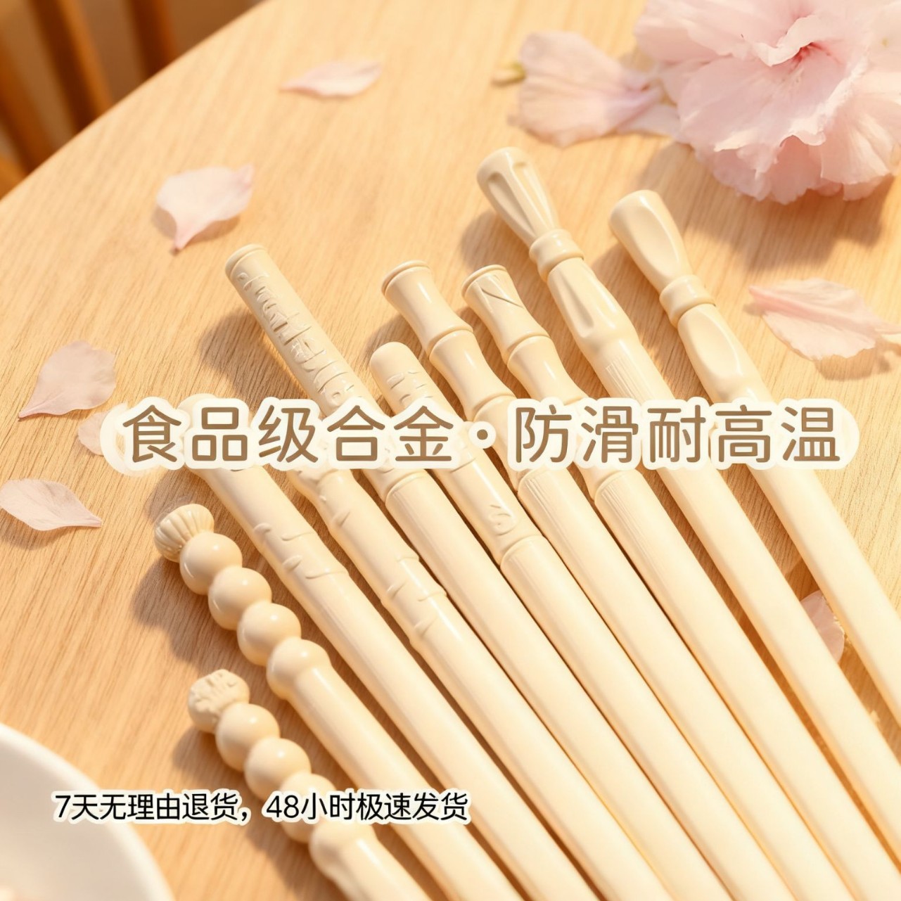 New High-End Alloy Chopsticks for Home Use, One Chopstick Per Person, Separate Dining, Mold-Resistant, High-Temperature Resistant, Dishwasher Safe