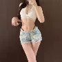 低腰新款超短跨境牛仔裤