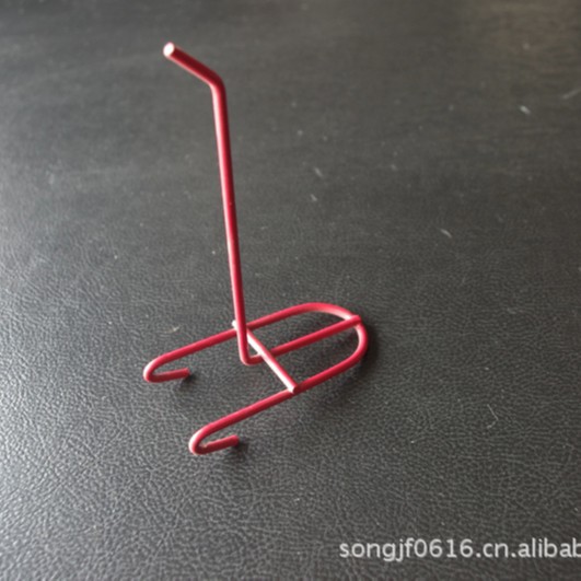 厂家批发定 制金属挂钩单支架 红色毛巾洗脸巾浴室挂钩