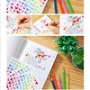 Rainbow sticker love round five -pointed star bulk single sticker DIY album accessories 500 pieces/package