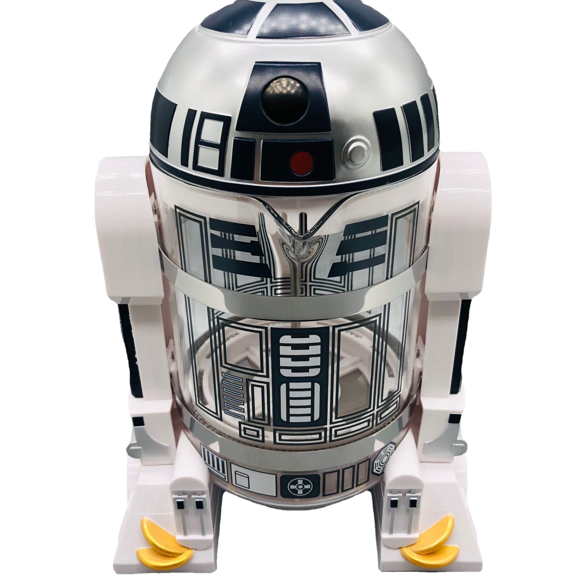 Máquina de R2-D2 de Star Wars uso familiar mini máquina de café de mano cafetera olla de aislamiento Mocha olla de presión francesa