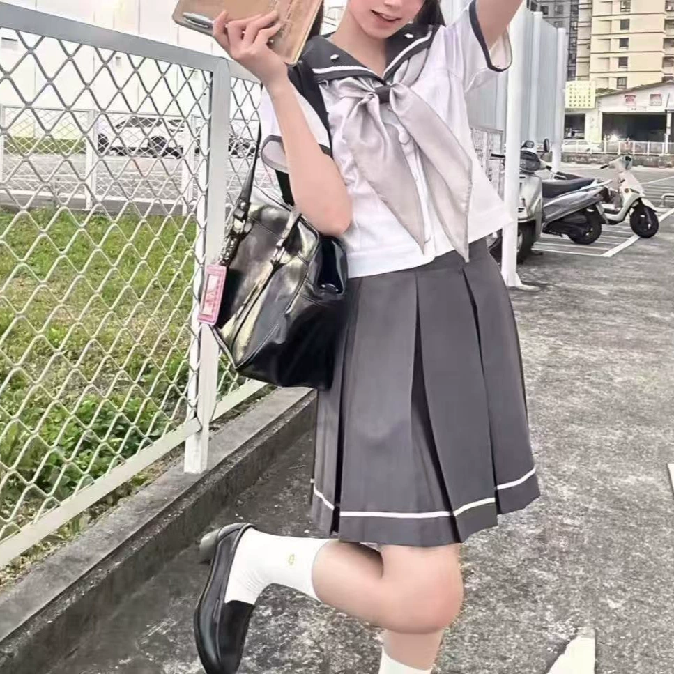 Женская летняя новая одежда для моряков jk униформа студенческая форма кампуса