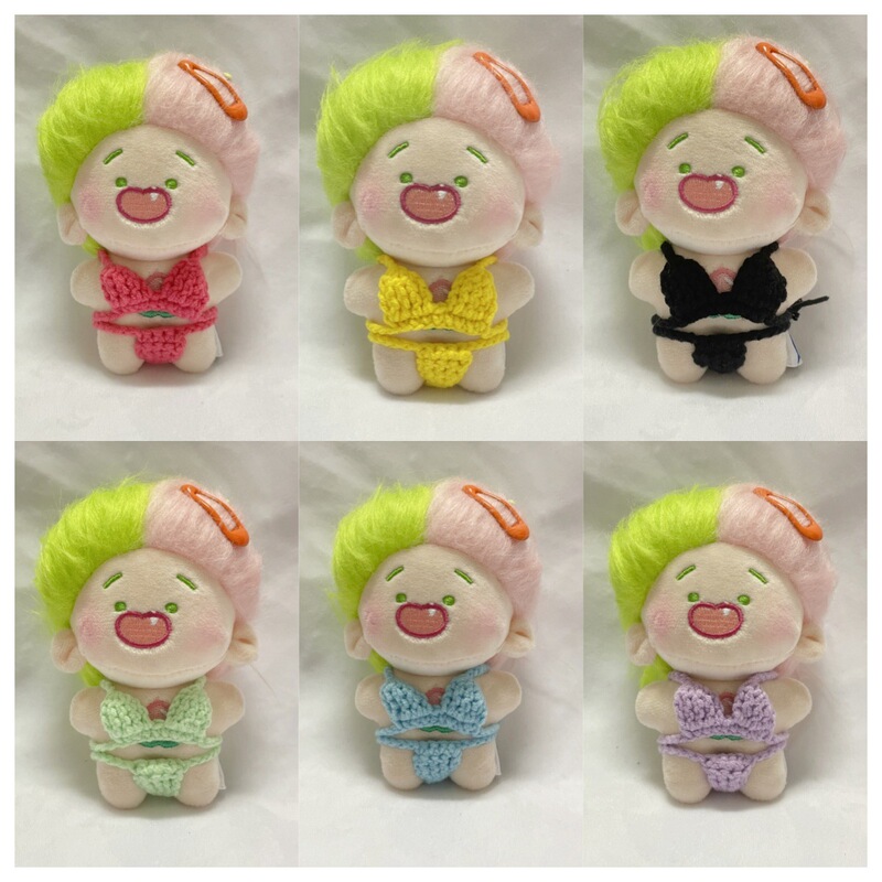 10cm baby clothes cotton doll sexy bikini knitted funny toothless BA twelve constellation handmade starfish body