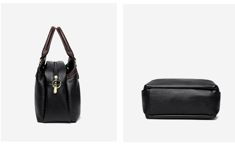 Women's Shoulder Bag Soft Leather Handbag For Middle Aged Women_voghion.com