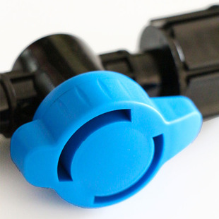 Round Handle 16 Soft Belt Negative Valve Pe Barb Socket Straight-Through Valve Hard Pipe Lock Nut Positioning Valve 20 Outer Wire Valve Drip Irrigation