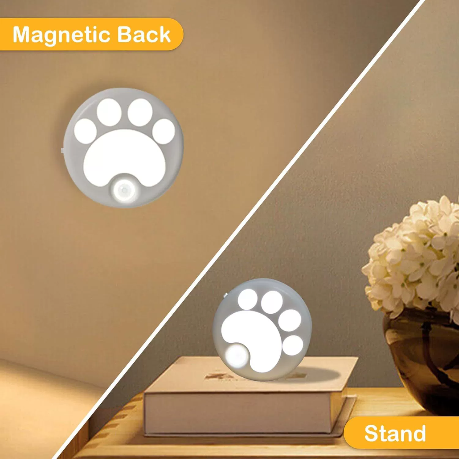 (Cross-border trading), magnetic sensor, LED adjustable night light, handheld sconce, cat
