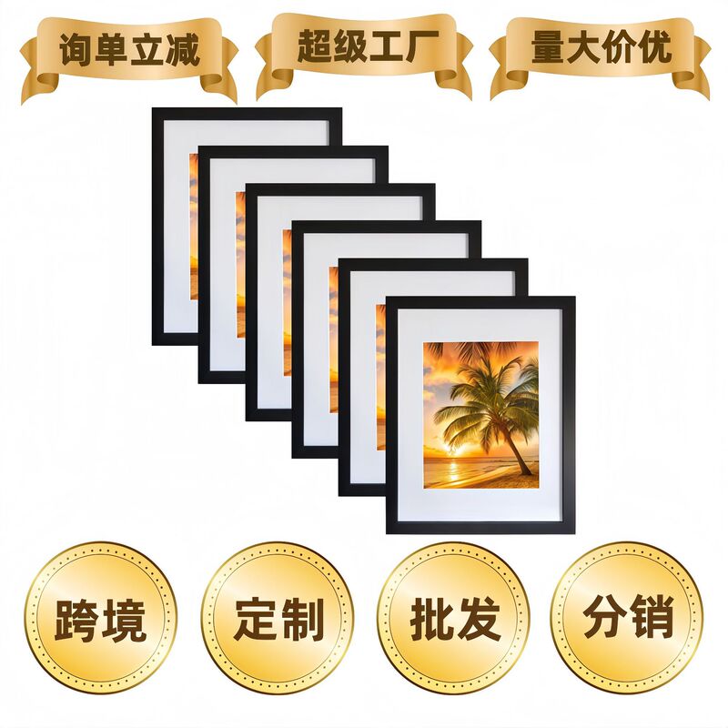 Cross-Border Large Wooden Photo Frame Stand 6-Inch 8inch 10inch Framed Picture Frame A4A3 Wall-Mounted Photo Wall Frame Cross-Border Large Wooden Photo Frame Stand 6-Inch 8inch 10inch Framed Picture Frame A4A3 Wall-Mounted Photo Wall Frame