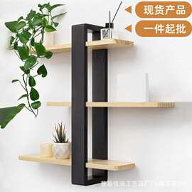 现货壁挂式搁板墙壁3层置物架浴室背景装饰储物架民宿墙壁置物架