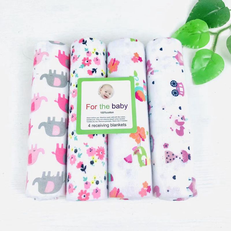 Autumn and Winter Thickened Cotton Baby Outing Wrap Dual-Use Quilt Newborn Baby Swaddle Blanket
