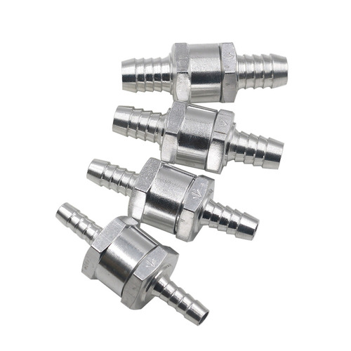 Aluminum alloy check valve 6/8/10/12mm gasoline and diesel fuel line oil line check valve for automobile and ship machinery