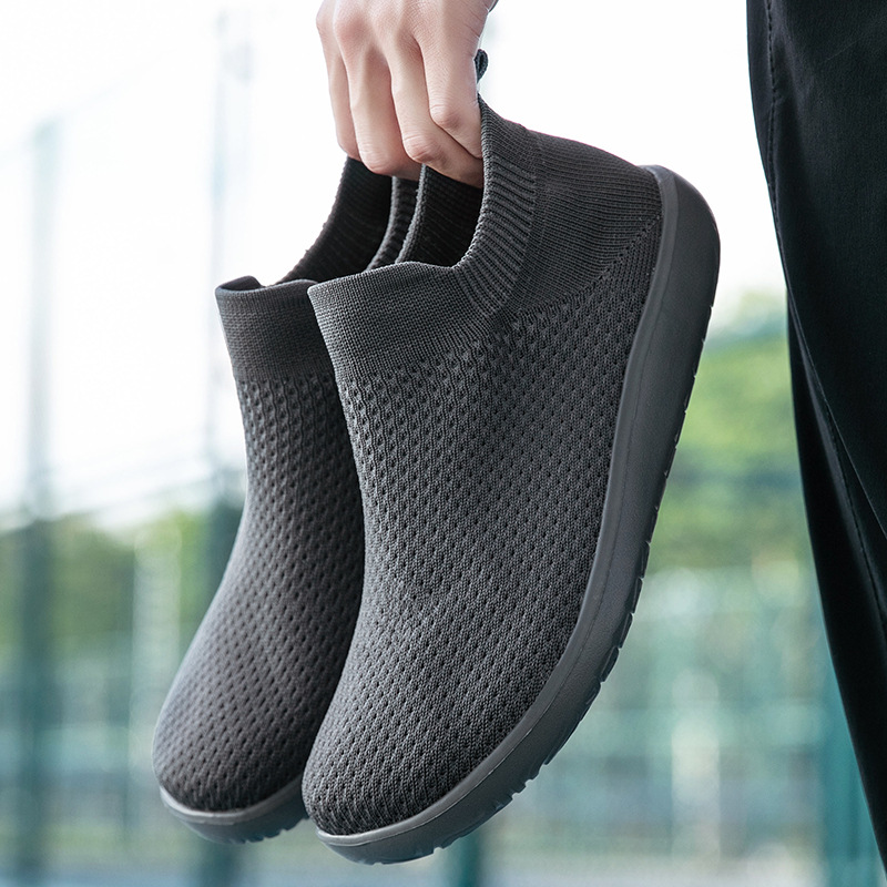 Cross-border Wide-toe Sock Barefoot Large Size M's Walking Shoes, Foreign Trade Lightweight Slip-on Casual Shoes For_vogvips.com