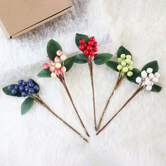 Decorative artificial berries for plants, handmade DIY bionic plant festive decor pieces, berry manufacturer direct sale