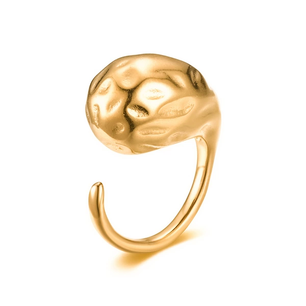 One size ring stainless steel, R06038 model, 750 sample gold