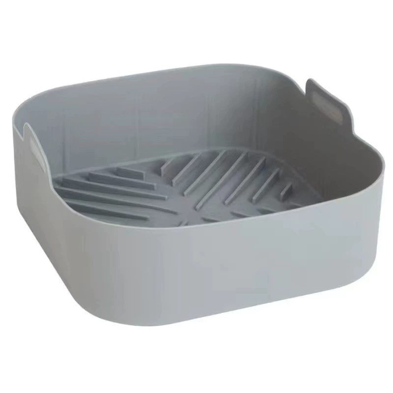 Ž? Air fryer square silicone baking pan Air Fryer cross-border Amazon reusable silicone fryer basket
