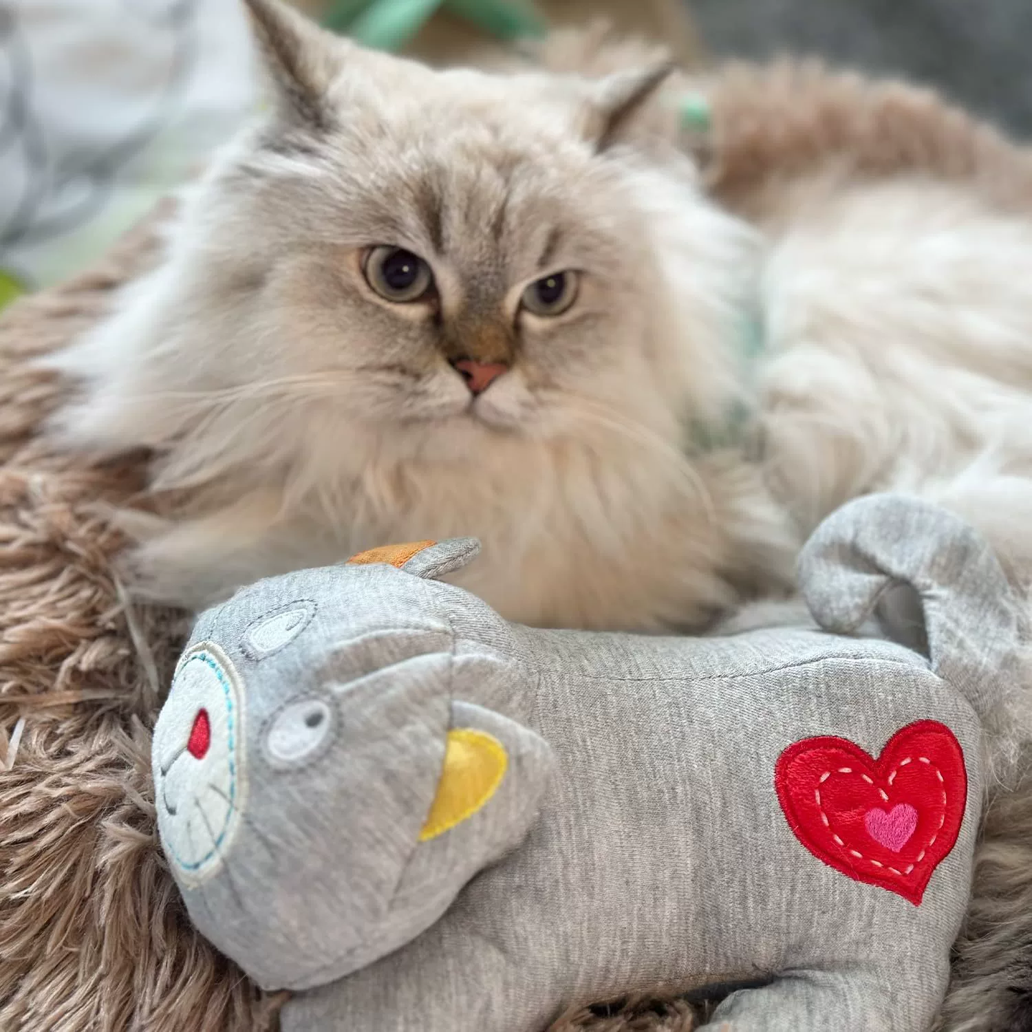 Игрушка-компаньон для кошек AFP, успокаивающая, антистрессовая, с имитацией сердцебиения и вибрацией, для сна питомца