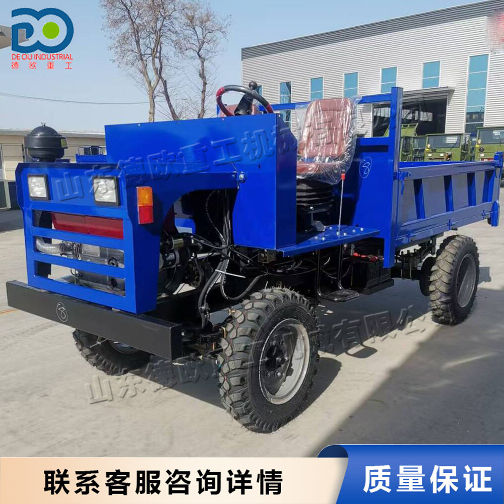建筑工程楼板砂浆运输车 矿用载重王柴油四轮车 工程拉砖后卸车
