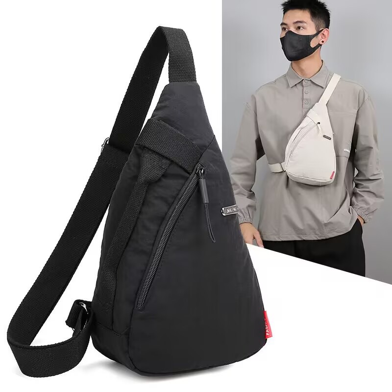 Bolso de pecho Bolso de mensajero para teléfono móvil para hombres y mujeres Bolso de ciclismo de viaje simple y de moda Mochila deportiva ligera casual de todo fósforo