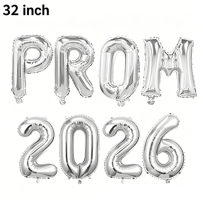 2026 transfronterizo fiesta de graduación decoración cartas de felicitación graduación congratulaciones prom globo de película de aluminio image 3