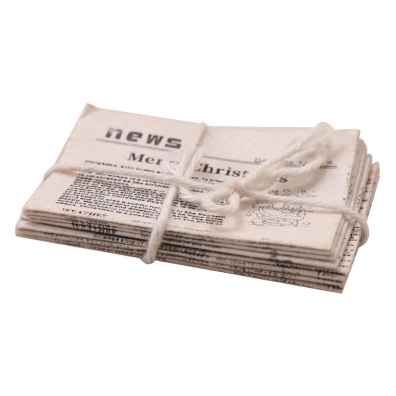 Comida en miniatura y jugar mini periódico 1:12 puntos ob11 casa de muñecas Casa de juego modelo decoración periódico