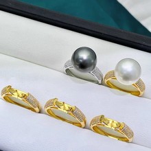 10641 DIY������� S925����ָ���� ָ������Ů ��10-13mmԲ��