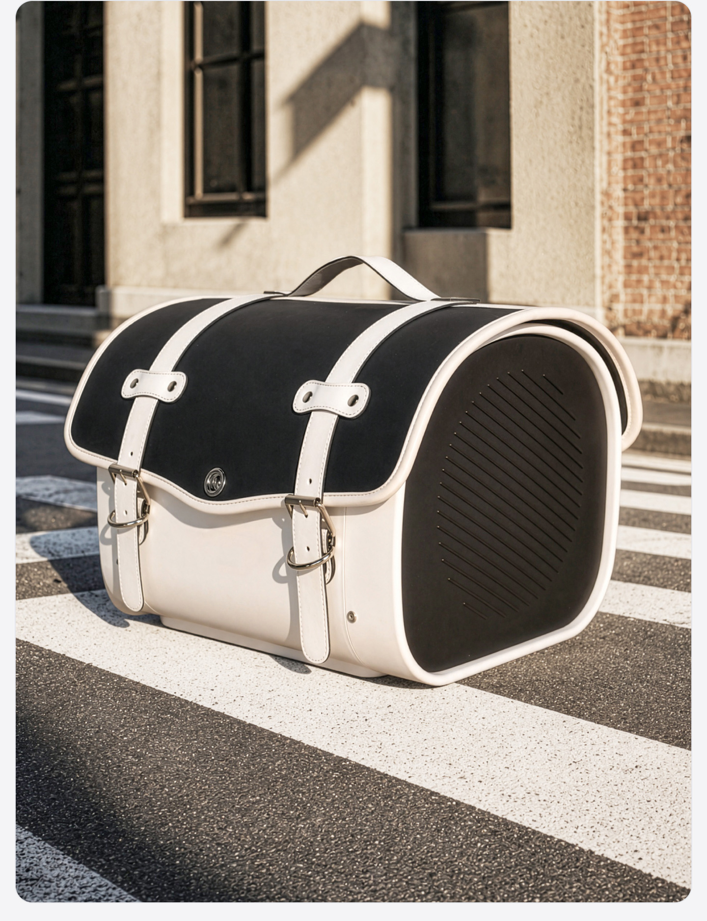 Motorcycle trunk, retro large-sized luggage suitable for Niu Nine electric scooter, universal tail bag