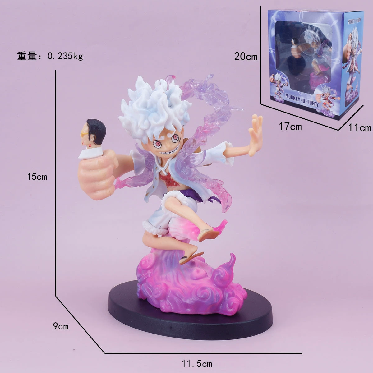 Фигура Luffy из PVC — коллекционная игрушка One Piece, несколько поз и выпусков, в пакетике или на окне