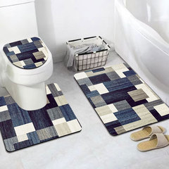 Cross-border Amazon 3D digital printing bathroom mat bathroom toilet three-piece set decorative mat wholesale