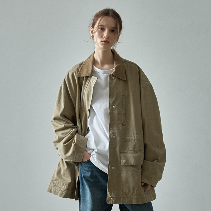 Spot Fp Windbreaker Jacket for Women 2025 Spring & Fall New Designer Loose Mid-Length Commuter Niche Jacket