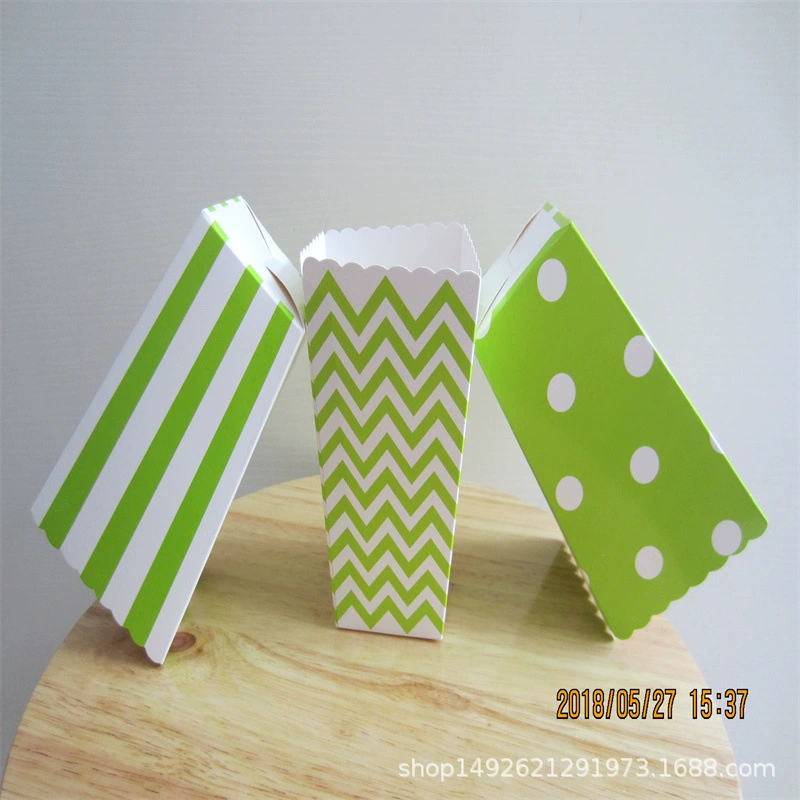 Упаковочные коробки для попкорна, куриных наггетсов, картофельных чипсов, сухофруктов, подарочные коробки для конфет на день рождения, оптовая скидка