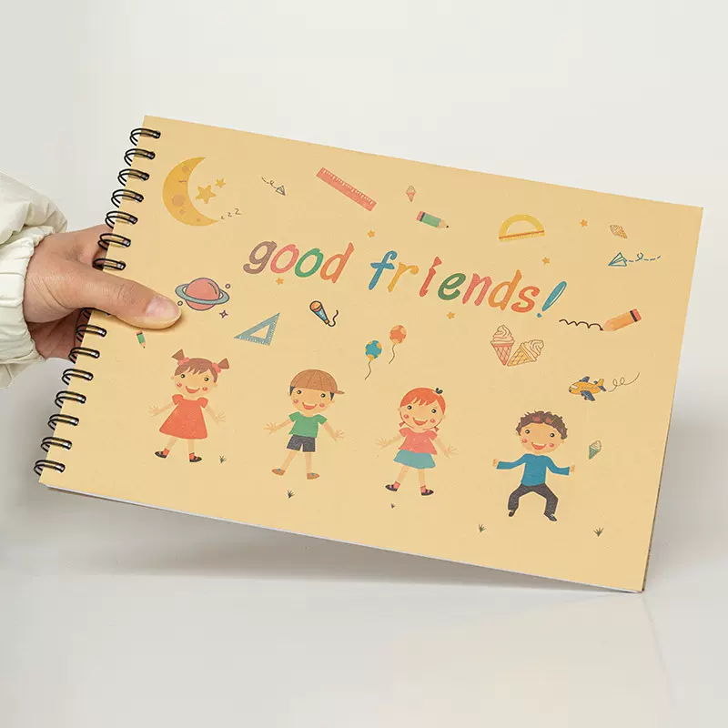 A4画画本图画本绘画儿童幼儿园专用小学生美术生绘画素描本子涂色