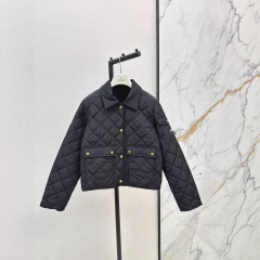 mk25秋冬新款保暖气质翻领短款棉服减龄百搭外套