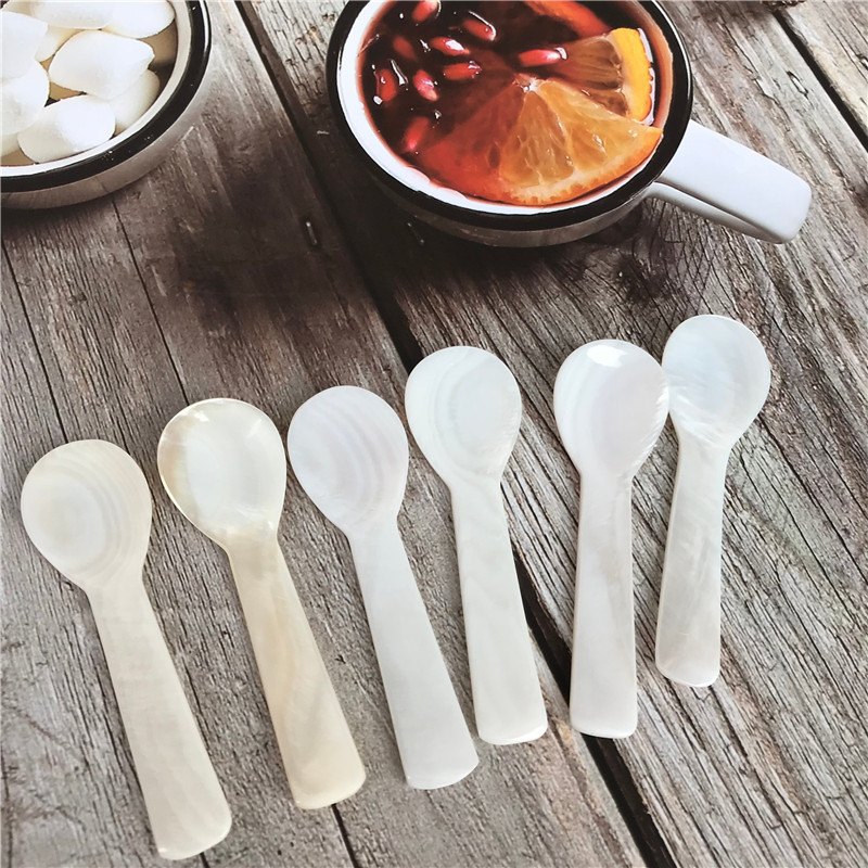 サザエスプーン貝殻子供食器調味料台所用品キャビアマスクスプーン無漆7cmマルチ仕様|undefined