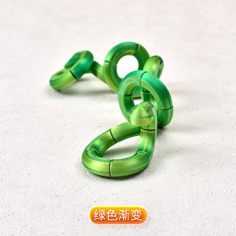 Venta caliente estilo transfronterizo 3d impresión juguete serpiente impresión decoración 3d impresión modelo de serpiente