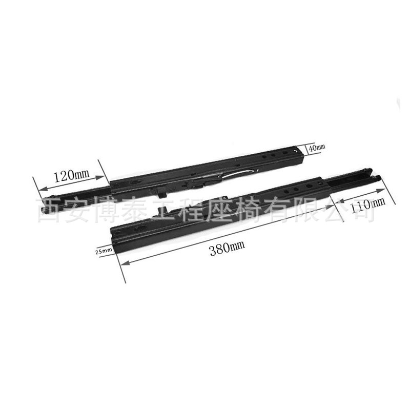 Asiento simple y doble bloqueo de la diapositiva de la ingeniería del vehículo de la diapositiva del carril del carro del conducto RV piezas de modificación de negocios accesorios de ajuste delantero y trasero