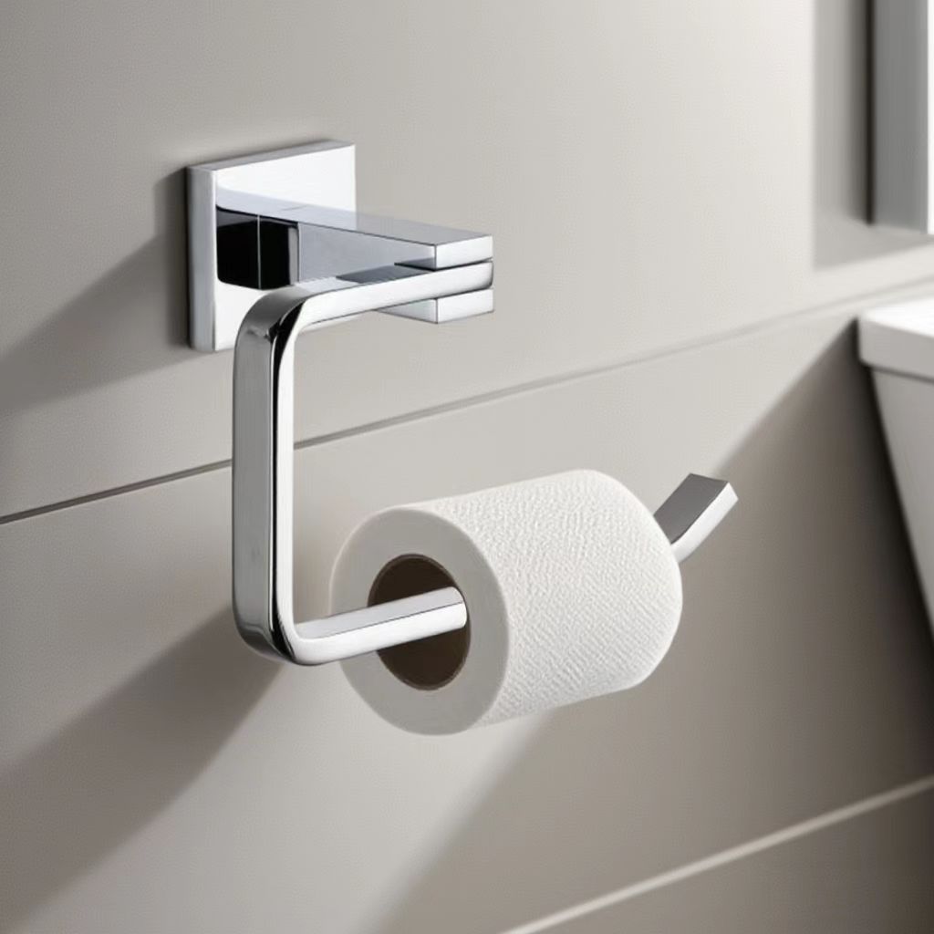 Fabricante directo de limpieza de seis piezas de colgantes de baño, estante de papel de aluminio, barra de toallas, estante de tazas