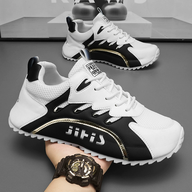 2025 Летняя мужская обувь новая дышащая сетка обувь мужская мода дикая мягкая подошва спортивная обувь повседневная папочка обувь