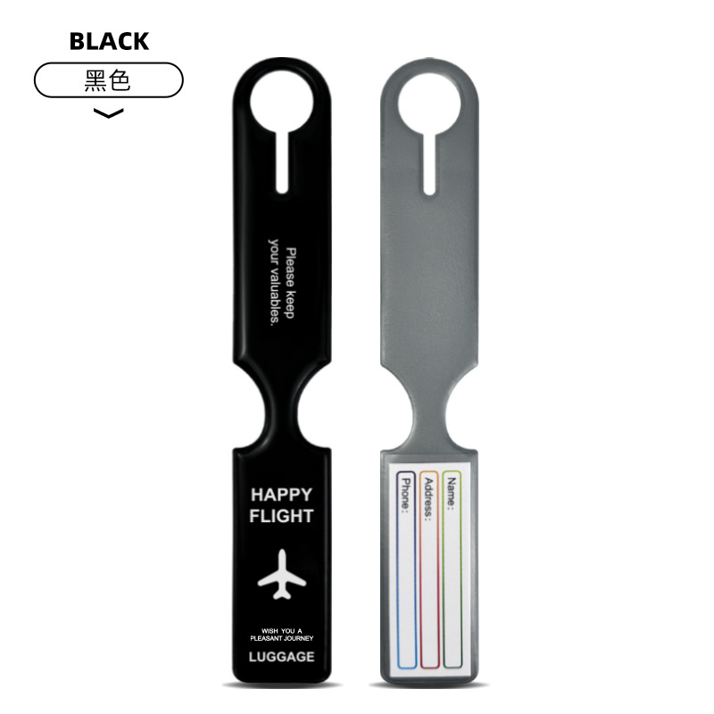 Transfronterizos de PVC prensado en caliente etiqueta de equipaje de viaje etiqueta de suspensión anti-perdida de avión registro de tarjeta de embarque lista de equipaje