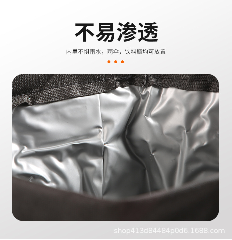 Car Trash Can for Interior Use, Waterproof Rear Seat Storage Bag, Multifunctional Fruit and Vegetable Car Trash Can, in Stock