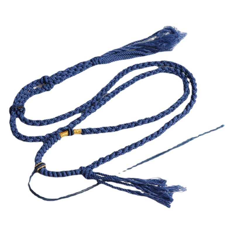 DIY ручная тканая хлопковая нить тканая тибетская подвеска ручное плетение Ожерелье Веревка этнический стиль ювелирные изделия Веревка Алмазный узел шеи веревка