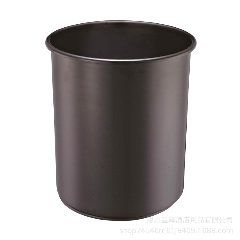 Hotel Villa Hotel Inn Aluminum Alloy Round Trash Can