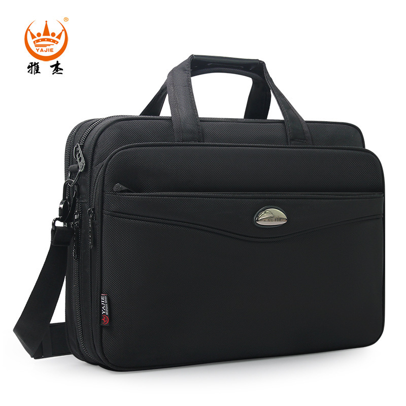 Oxford Cloth Briefcase, Gift Business Men's Bag, Water-Repellent Laptop Bag, Horizontal Shoulder Bag, Business Trip Bag