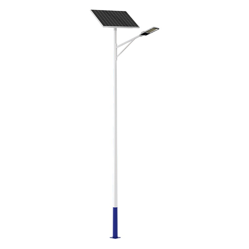 Farola LED de 50W, Farola Solar Montada en Poste para Reequipamiento de Alumbrado Público Solar