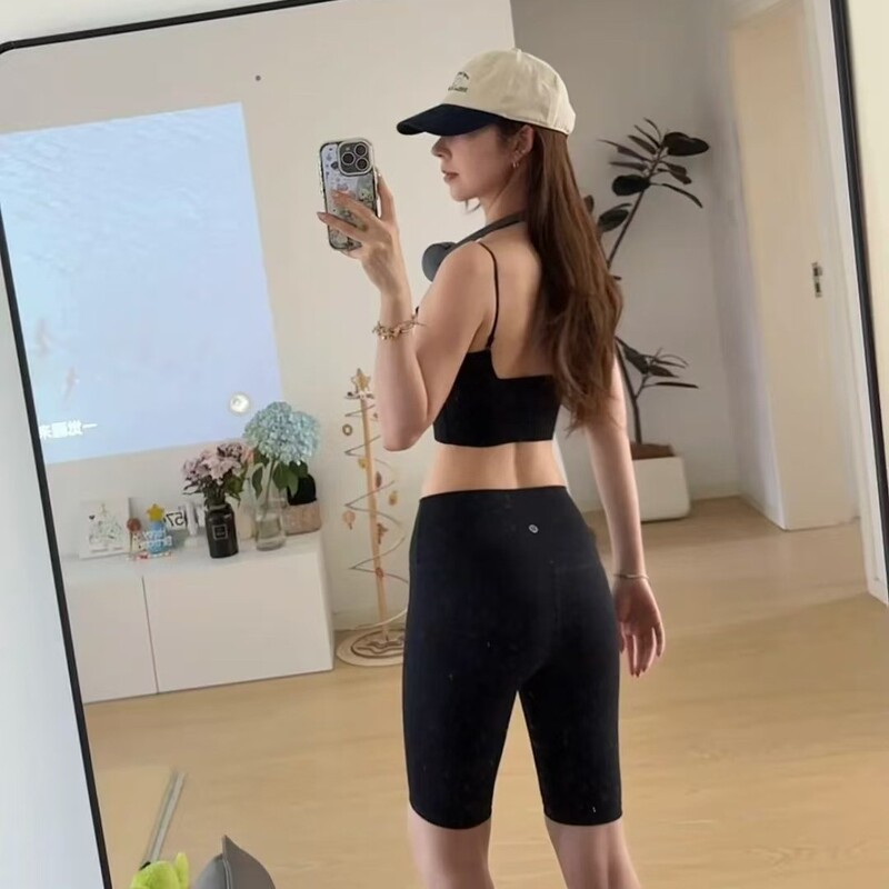 Lulu Original Align High-Waisted Butt-Lifting Cycling Shorts, Naked-Feel Yoga Shorts, Sports Fitness Women's Style Lulu Original Align High-Waisted Butt-Lifting Cycling Shorts, Naked-Feel Yoga Shorts, Sports Fitness Women's Style