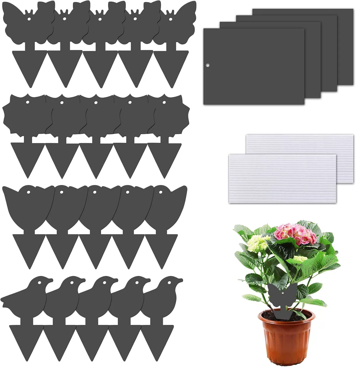 Ловушки для фруктовых мух, грибковая мышеловка, желтая липкая ловушка для насекомых, 24 шт., без вреда, без запаха