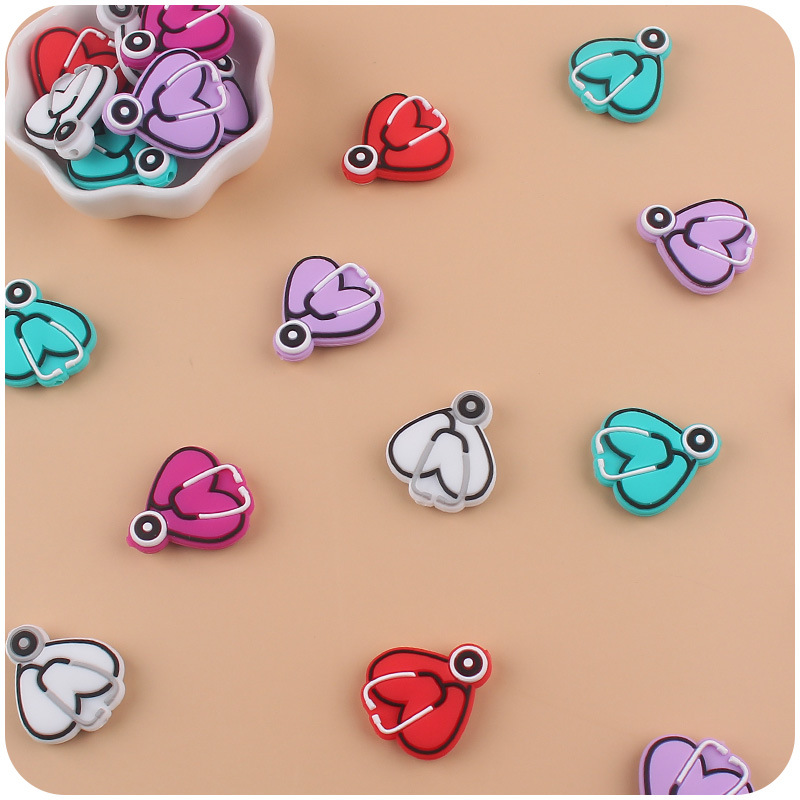 Bebé suministros dibujos animados animal mariposa silicona mordedor creativo DIY bebé molar pezón anti-caída cadena Accesorios