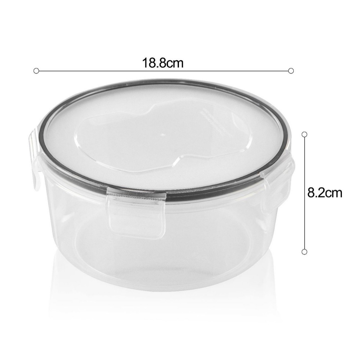 Caja de almacenamiento de juego transfronterizo Tanque sellado de cocina Refrigerador de plástico PP sellado transparente Caja de almacenamiento de alimentos nuevos